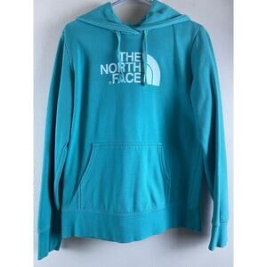 The North Face Sz M Teal LS Kangaroo Pocket Hoodie
